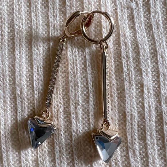 Nordstrom Good Plated Cubic Zirconia Arrow Drop Earrings - Picture 2 of 2